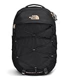 THE NORTH FACE Women's Borealis Luxe Commuter Laptop Backpack - PFAS Free, TNF Black/Burnt Coral Metallic-NPF, One Size