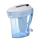 ZeroWater 12-Cup Ready-Pour 5-Stage Water Filter Pitcher Dispenser with 5-Stage 0 TDS Zero Water Filter – IAPMO Certified to Reduce Metals, Chlorine, Lead, Chromium, and Forever Chemicals PFOA/PFOS