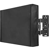 Mounting Dream Outdoor TV Cover Weatherproof with Bottom Cover for 60-65 inch TV, Waterproof and Dustproof TV Screen Protectors with Remote Control Pocket for Outside LED, LCD, OLED Flat Screen TVs