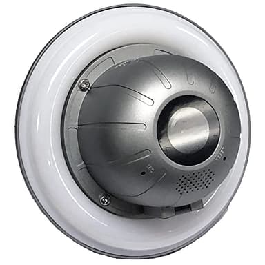 Zeus CCTV Floodlight Camera 1080p HD Wi-Fi Indoor/Outdoor Water Resistant Night Vision E26 LED Security Cam (2023 - Model 2)