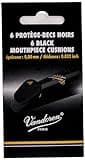 Vandoren VMCX6 Mouthpiece Cushions; Black; Thick; 0.80mm/.032"; Pack of 6