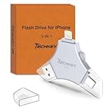 MFi Certified USB 3.0 Flash Drive 256GB for iPhone, 3in1 External Memory Photo Keeper Storage Stick for Picture/Video/Data Saver/Backup, High Speed Thumb/Jump/Hard Drives for iPhone/iPad/Android/PC
