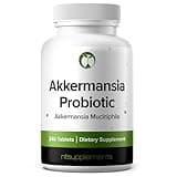 Akkermansia Muciniphila Probiotic Supplement 240 Tablets 100 Million AFU Probiotics for Men & Women Supports Intestinal Digestive & Gut Health Made in The USA (240, Akkermansia Muciniphila)