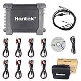 8Channel Diagnostic PC Digital Oscilloscope/DAQ/Programmable Generator 2.4MSa/s USB Bandwidth 100K Virtual Automotive Diagnostic Signal Oscilloscope Can Print,Data Storage,Waveform Record Hantek 1008C
