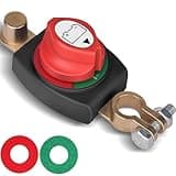 SUNMORN Battery Disconnect Switch, for RV Car Boat ATV 12V 48V, Battery Switch Installation Simpler, Marine Completely Waterproof (On-Off Top Post)