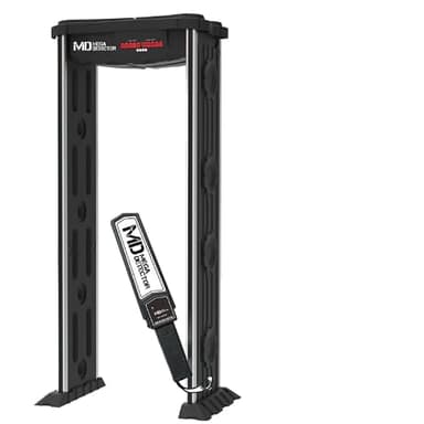 MegaDetector Walk-Through Metal Detector - 6 Zone Security Scanner for