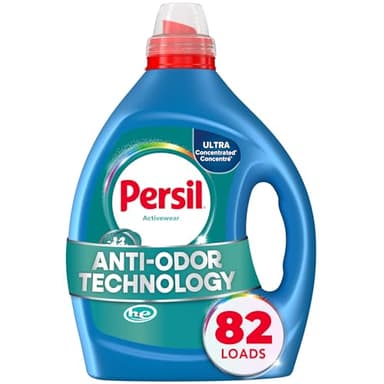Persil Activewear Clean, Liquid Laundry Detergent, High Efficiency (HE), Deep Stain Removal, Ultra Concentrated, 82.5 fl oz, 82 Loads