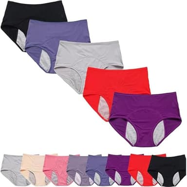 Relivira Underwear-Pelvic Floor Support & Leakproof Underwears, Reusable Incontinence Underwear for Women (5PCS-C,XX-Large)