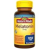 Nature Made Melatonin 3mg Tablets, 100% Drug Free Sleep Aid for Adults, 240 Tablets, 240 Day Supply