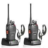 pxton walkie talkies, 666S walkie talkies for Adults Long Range Rechargeable with Headphones and Li-ion Battery,2 Way radios has VOX/Noise Reduction/TOT/Flashlight/Monitoring/Scan Function（2 Pack）