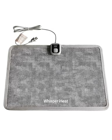WhisperHeat™ Heated Floor Mat – Electric Tap-to-Activate Foot & Floor Warmer- Silent, Energy-Efficient Underfoot Heating Mat