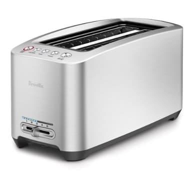 Breville BTA830XL Die-Cast Long Slot Smart Toaster, 4 Slice, Brushed Stainless Steel