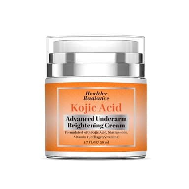 Kojic Acid Underarm Whitening Cream – Brighten & Even Skin Tone, Reduce Dark Spots, Moisturizing Formula for Smooth, Radiant Skin- Non Greasy -Glutathione -Vitamin C-E- Niacinamide 50 Ml