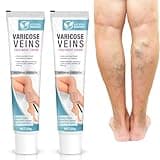 CURECURE Varicose Veins Treatment for Legs, 2 Count Varicose Veins Treatment Cream - Improves Blood Circulation, Reduces Varicose Veins and Heaviness