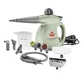 BISSELL® Steam Shot™ OmniReach handheld portable steam cleaner for tile, grout, windows, bathrooms, kitchens, fabric steaming tool, includes 10 tools