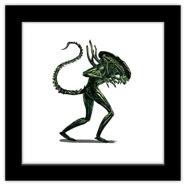 Gallery Pops® Alien - Xenomorph Duotone Wall Art Gallery Pops Wall Art, Black Framed Version