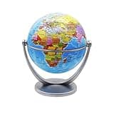 ULAKLU Small Delicacy Globe For Boys,360 Rotating Sphere,Learning- Globes Of The World,Mens Office Decor Pvc Material Mova Globe Earth Boys Gifts (Bule)