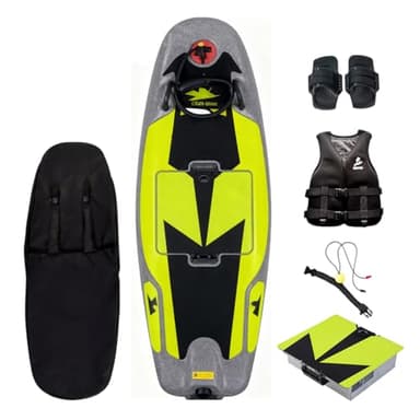 SKEKECIE High-Speed Electric Surfboard 12KW Water Jet Surf Board, Max-Speed of 52 KM/h, Battery Life of 55-100 Min, IP67 Waterproof, Electric Jet Surfboard for Adult, Ship from US (Green)