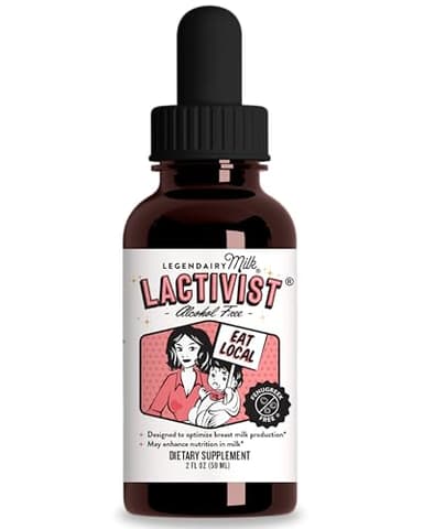 Legendairy Milk Lactivist Drops, Breastfeeding Supplement to Increase Breast Milk Supply, Organic Torbangun for Lactation, Made in USA, Alcohol Free, 2 Fl Oz
