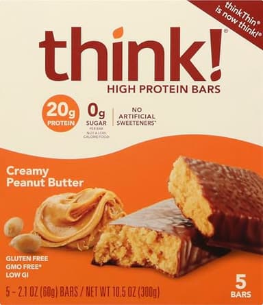 thinkThin Bar Creamy Peanut Butter, 10.5 oz