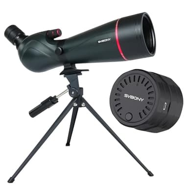 SVBONY SV406 20-60x80 Spotting Scope with SC002 WiFi Eyepiece HD Optical System with BAK4 Prism, Waterproof & Fogproof, Spotting Scopes for Target Shooting, Bird Watching