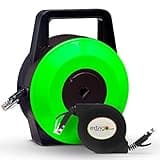 EXTNGO Retractable Network Cable Extender, 33 Feet - CAT 6 Ethernet Cable Flat-Portable 1Gbps Data Speed-Swiftly Setup Temp Networks-Cascadable Male-Female RJ45 Connector-UTP Cable Reel