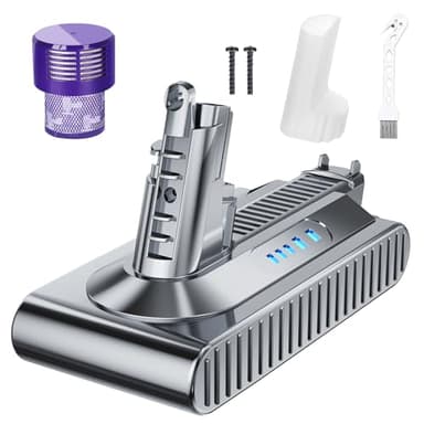 Upgraded 25.2V 7000mAh Replacement for Dyson V10 Battery Compatible with V10 Animal Absolute Fluffy Motorhead SV12 Handheld Cordless Vacuum Cleaner Li-ion 969352-02 Battery（Only applicable to V10）