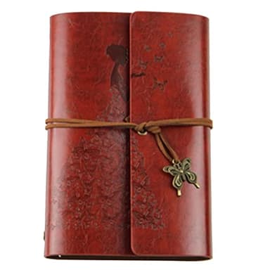 Jwthee Leather Journal for Women Men, Refillable Travelers Notebook, Blank Journals for Writing Drawing, Vintage Sketchbook, Travel Diary, PU Leather Journal Notebook