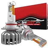 LUXSTER HolyKnight 30000LM 9006 HB4 LED Light Bulbs, Low Beam Bulbs, Foglight Bulbs,Super Bright, 6000K Cool White, Pack of 2