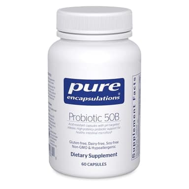 Pure Encapsulations Probiotic 50B - Digestive Health Probiotic - Immune Supplement* - Acid-Resistant Capsules - Gluten Free & Non-GMO - 60 Capsules