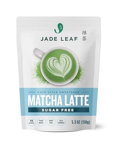 Jade Leaf Matcha Organic Matcha Latte Mix - Lightly Sweet Japanese Matcha Green Tea Powder with Organic Cane Sugar for Café Style Blend, 5.3 Ounce / 150g (Pack of 1)