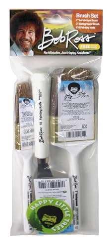 Bob Ross Brush Set No Mistakes, Just Happy Accidents™