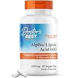 Doctor's Best Alpha-Lipoic Acid 600, Supports Antioxidant Function & Glycemic Balances, Non-GMO, Gluten Free, Vegan, Soy Free, 600 mg, 60 Veggie Caps