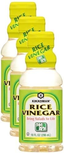 Kikkoman Rice Vinegar, 10 Fluid Ounce (Pack of 3)