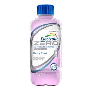 Electrolit Zero, Electrolyte Beverage, Berry Blast, 21 Fl Oz bottle (Pack of 12)