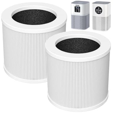 2 Pack A1 Replacement Filter Compatible with VEWIOR Air Purifier Hqsc-50, Hqkj-80, Ameifu Ap01w, Koios Hqkj-50, H13 True Hepa Filter for Vewior A1w Air Purifier