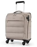 BAGSMART Underseat Carry on Luggage with Wheels, Soft Underseat Travel Luggage with PVC Wet/Dry Pockets, Lightweight Soft Personal Item Suitcase for Short Trip,Came