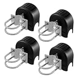 VEVOR Sliding Gate Kit, Rolling Gate Hardware Kit w/U-Shaped Wheel Groove for Cantilever Sliding Gates and Rolling Door, Sliding Gate Rollers 4 Track Wheels w/Cover, Heavy Duty Sliding Roller,Black
