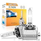 SENROBO D1S HID Xenon Headlight Bulbs,6000K Cool White,35W Upgraded 350% Brighter High and Low Beam Xenon Replacement Light Bulb,Pack of 2