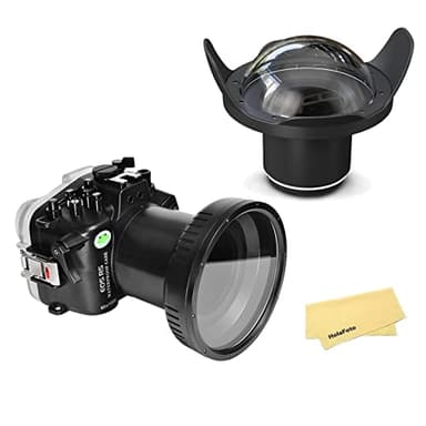 Seafrogs Underwater Housing for Canon EOS R5 + 6" Dome Port & Flat Port Kit, [40M/130FT] Waterproof Case Protective Hard Case for Canon R5 + 24-105mm Lens