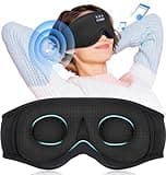 LC-dolida Sleep Mask with Bluetooth Headphones Bluetooth Sleep Mask Sleep Headphones,3D Eye Mask for Sleeping Mask Music Sleeping Headphones for Side Sleepers Meditation Gifts Gadgets for Men Women