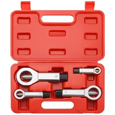 Acymner 4PCS Professional Nut Splitter Set | Heavy Duty Nut Splitter Breaker Cracker, Remove Broken Damaged and Corroded Nuts with Ease 9-12mm, 12-16mm, 16-22mm, 22-27mm