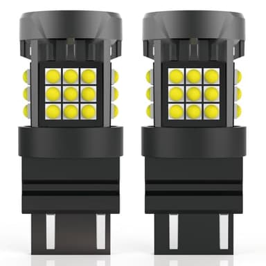 FAXCARS WT21W LED Bulbs for Ford Maverick F250 F350 F450 F550 Super Duty XL XLT 2020-2022 2023 2024 2025 Back Up Lights, 6500K Xenon White 12V Direct Replacement Reverse Lamp, Pack of 2