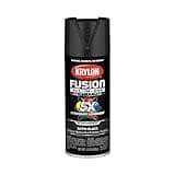 12 oz Krylon K02754007 Black Fusion All-In-One Paint & Primer Spray Paint, Matte