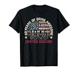 80th Birthday Gift men Vintage born 1945 turning 80 Year Old T-Shirt