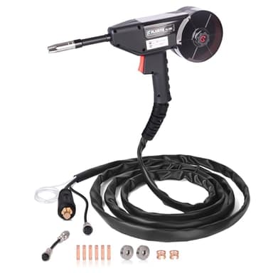 FLARING Spool Gun 150A 13FT Cable Compatible with FM175 10-25 Connector with 6-Pin Control Switch 4Pin-6Pin Adapter Included Fit for 0.030''/0.035''/0.040'' 2lbs Solid/Flux Core/Aluminum Welding Wire