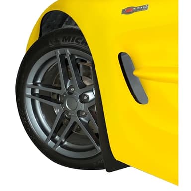 Corvette C5 Splash Guards Front & Rear | 1997–2004 Slim Design ABS Plastic Mud Flaps