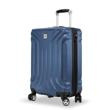Skyway Nimbus 4.0 Expandable, Durable Hardside, 4 Wheel Spinner, Lightweight Suitcase, Unisex, Stylish, Maritime Blue, Carry-On 20-Inch