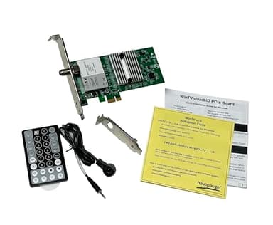Hauppauge WinTV-quadHD - 01698 - Quad Tuner PCI-Express Card, ATSC and Clear QAM, Watch or Record up to Four Different TV Channels with Recording Scheduler and 4 Tuner Picture-in-Picture