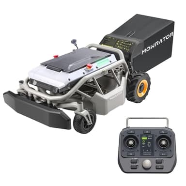 Mowrator Remote Control Lawn Mower S1 2WD 56V12Ah, Multi-Functions RC Lawn Mower with 1.8-4.6 Inch Cutting Height 21 Inch Real Blade for Mowing 0.75 Acres